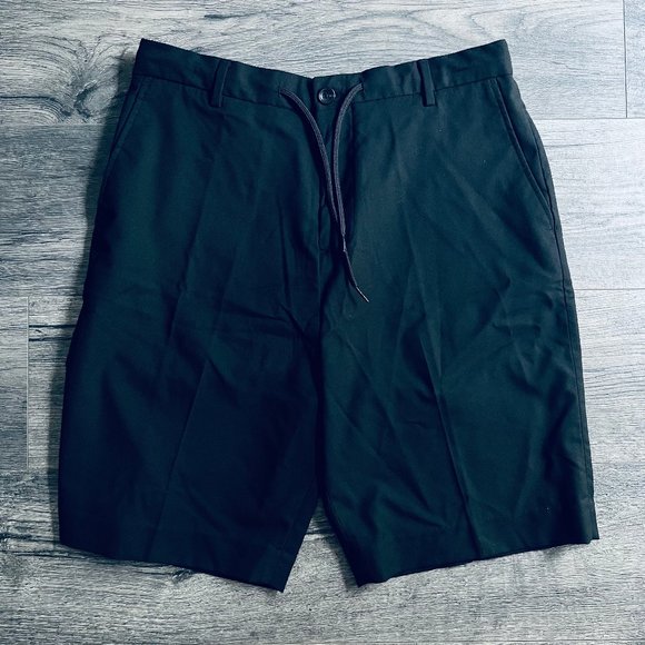 NWT Scotch & Soda, Dress Shorts with Drawstring Waist, Black, 32 - Picture 1 of 6